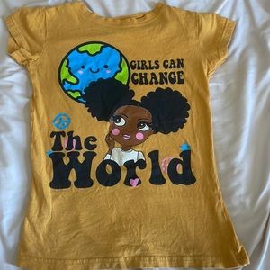 yellow tee for girls